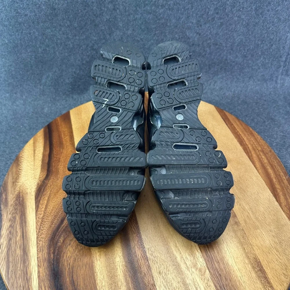 Adidas Mens Megaride 2008 Triple Black Sneakers Sz 9 143958 Y2K